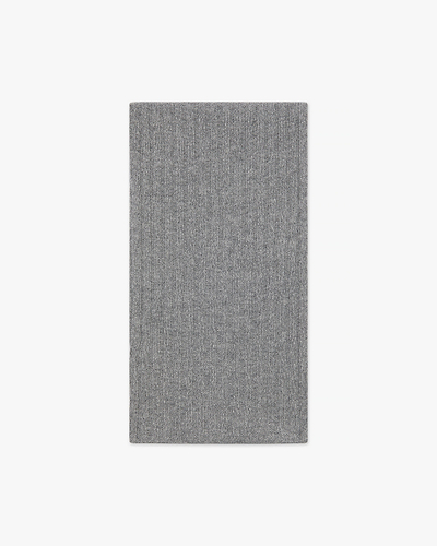 Men's Ribbed Scarf - Medium Grey Cashmere