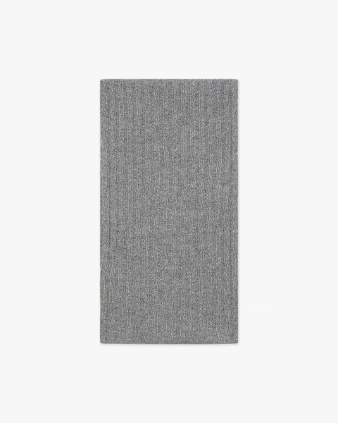 Men's Ribbed Scarf - Medium Grey Cashmere