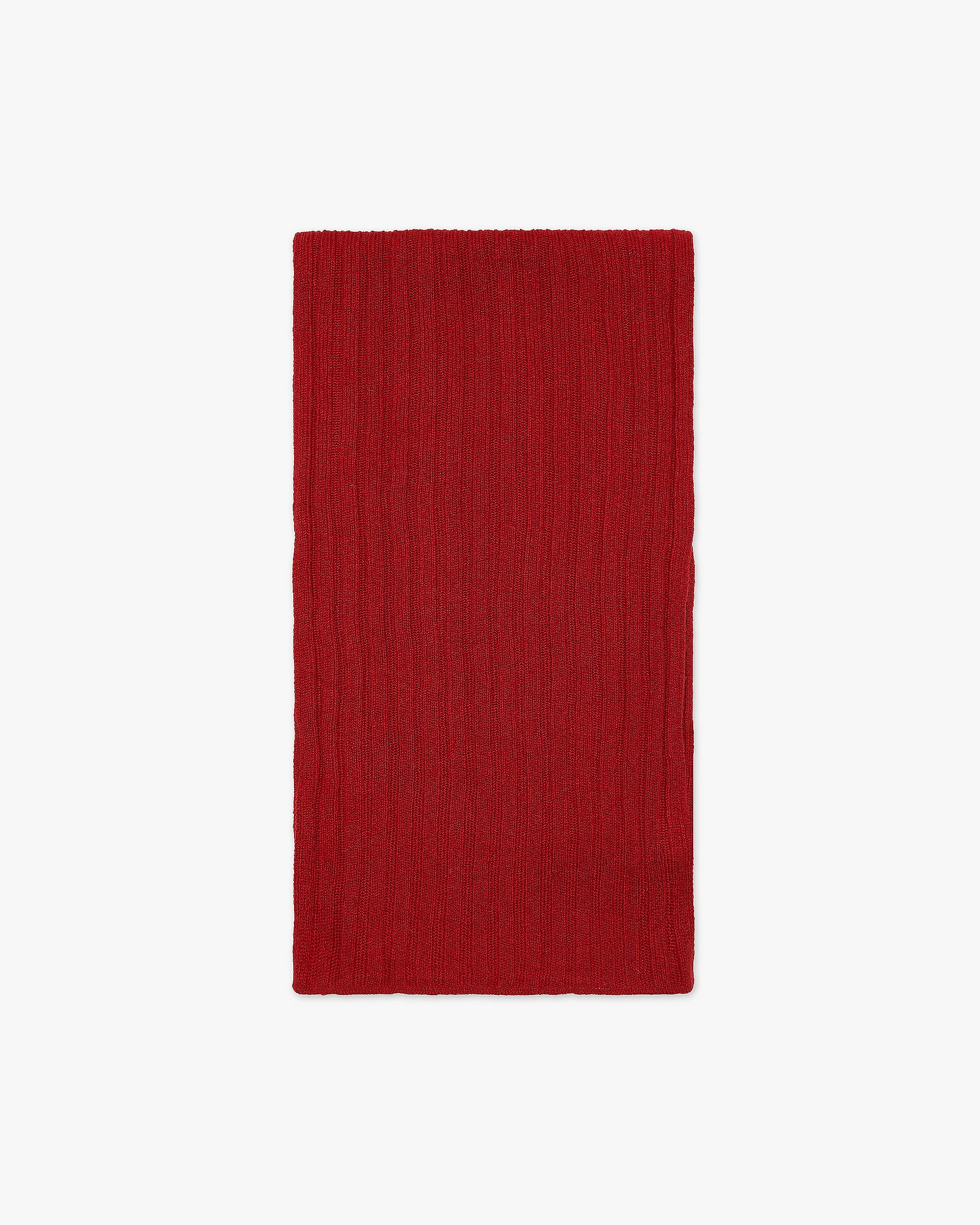 Men's Ribbed Scarf - Red Cashmere