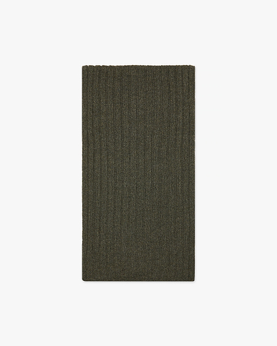 Men's Ribbed Scarf - Green Cashmere