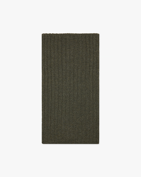Men's Ribbed Scarf - Green Cashmere