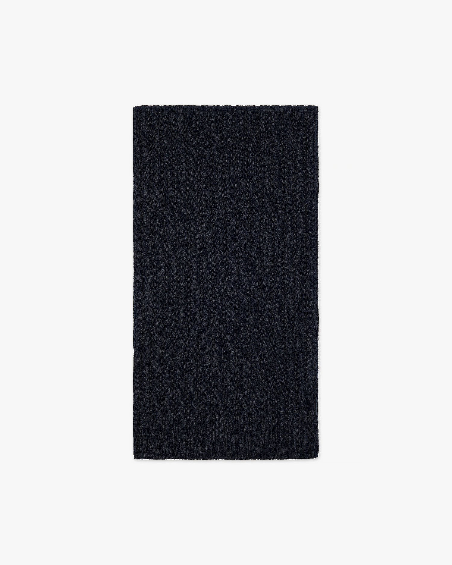 Men's Ribbed Scarf - Night Blue Cashmere