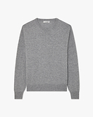 Pull Col Rond Saxon Homme - Gris Moyen