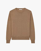 Pull Col Rond Saxon Homme - Noisette