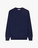 Men's Saxon Raglan Crew Neck Sweater - Blue