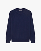 Men's Saxon Raglan Crew Neck Sweater - Blue