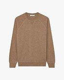 Men's Saxon Raglan Crew Neck Sweater - Hazelnut