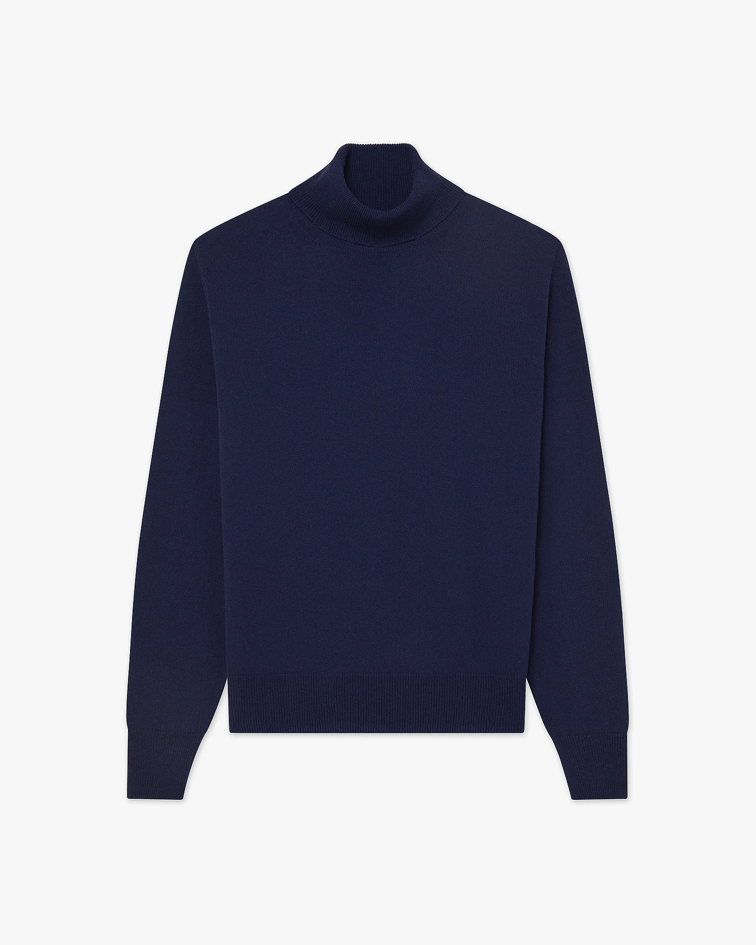 Men's Saxon Turtleneck Sweater - Blue Merino