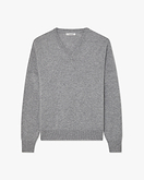 Saxon V-Ausschnittpullover Herren - Mittelgrau