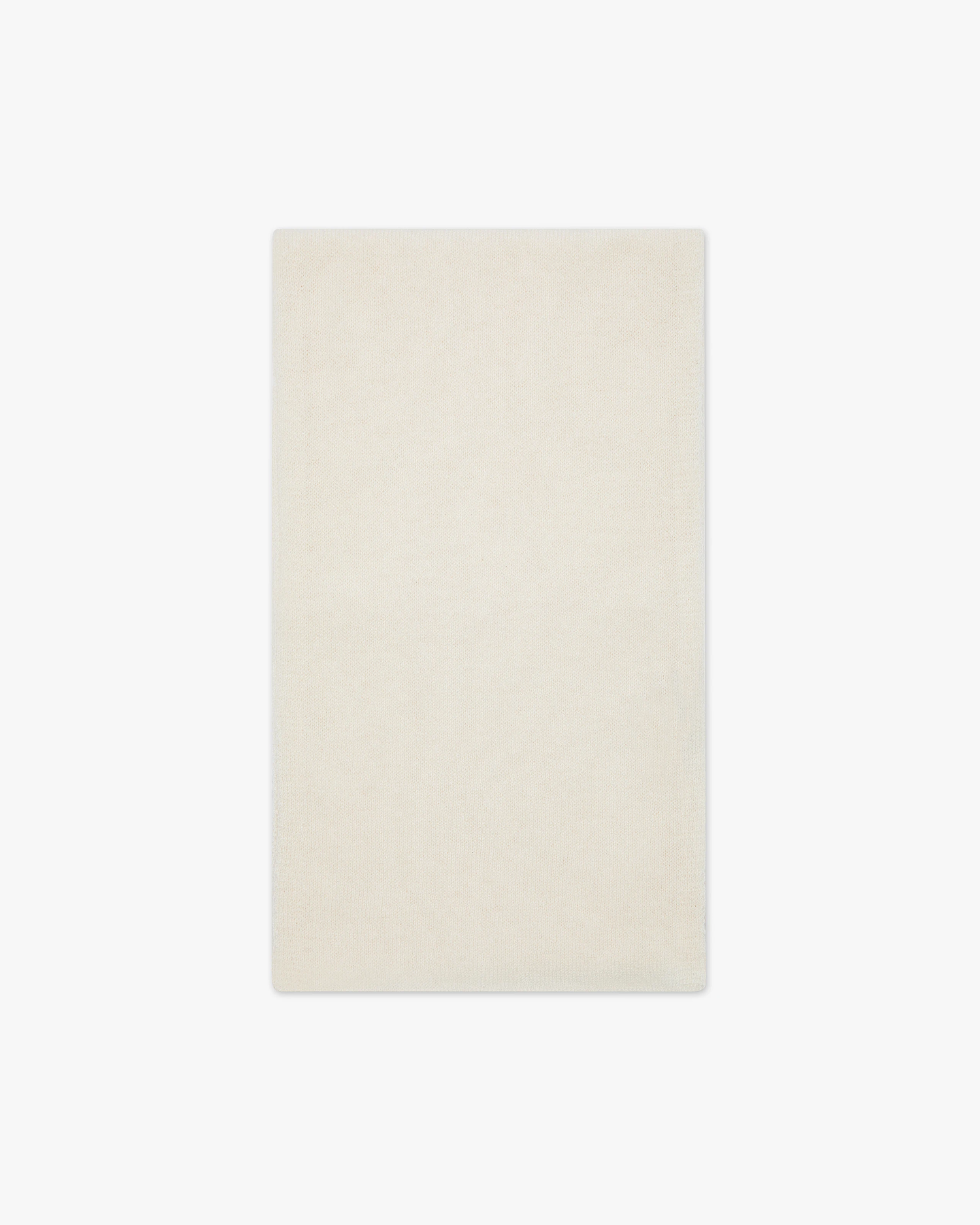 Men's Essential Scarf - White Cashmere