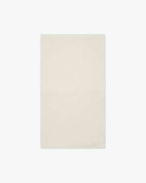 Men's Essential Scarf - White Cashmere