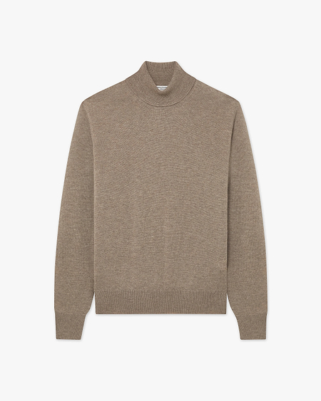 Men's Sevile Turtleneck Sweater - Taupe Cashmere
