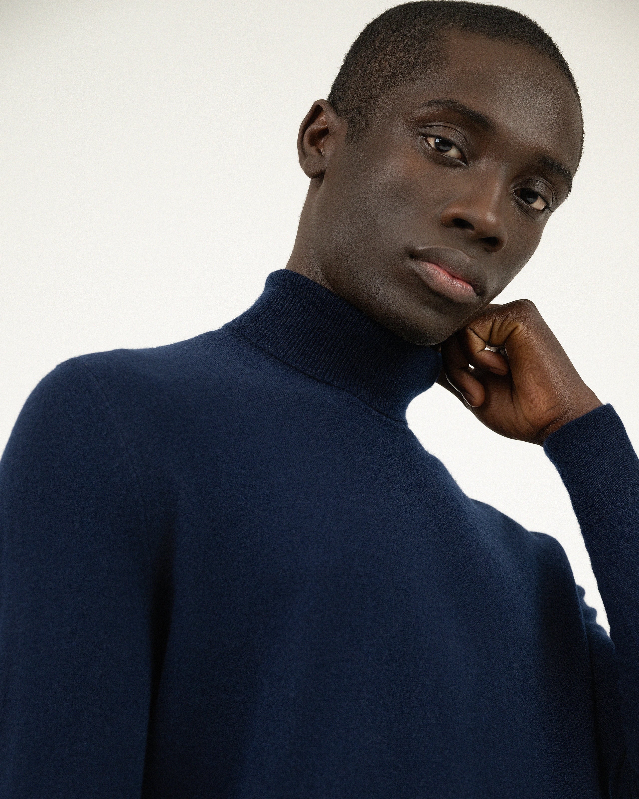 Men's Sevile Turtleneck Sweater - Blue Cashmere