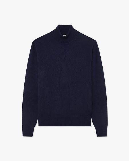 Men's Sevile Turtleneck Sweater - Blue Cashmere
