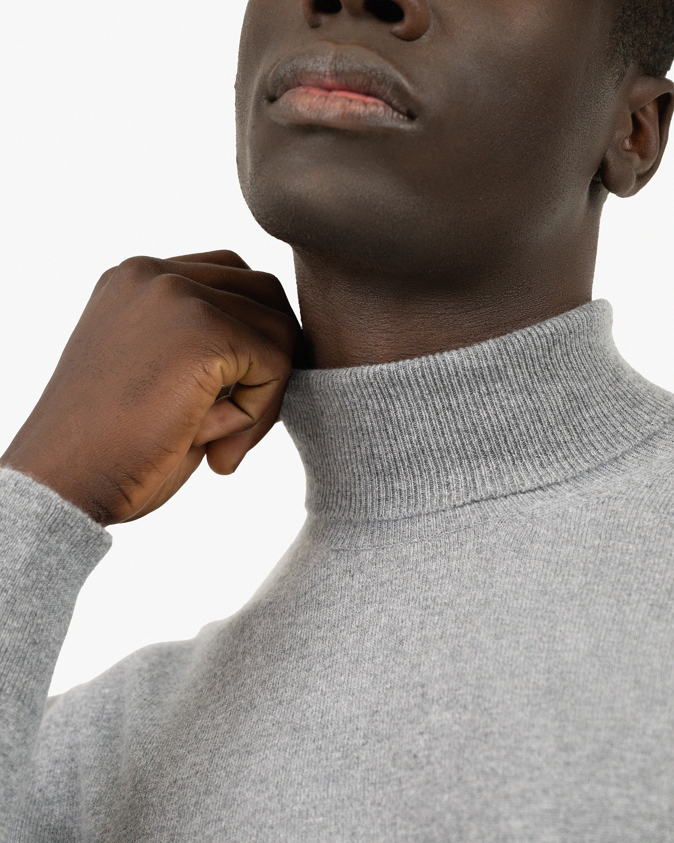 Men's Sevile Turtleneck Sweater - Grey Cashmere