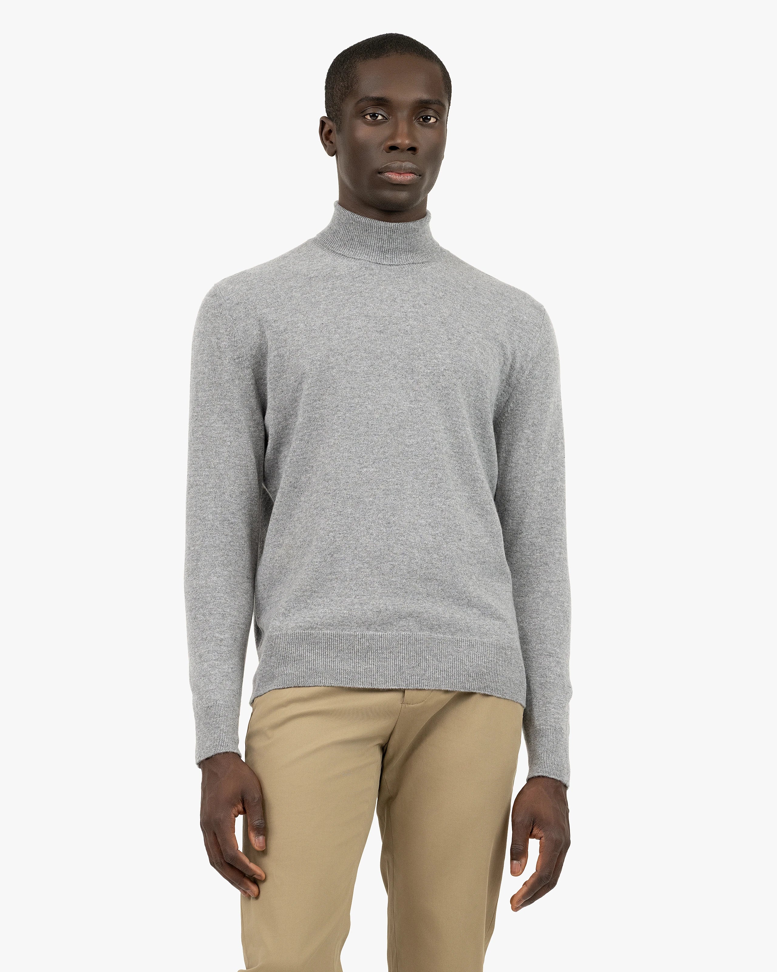 Men's Sevile Turtleneck Sweater - Grey Cashmere