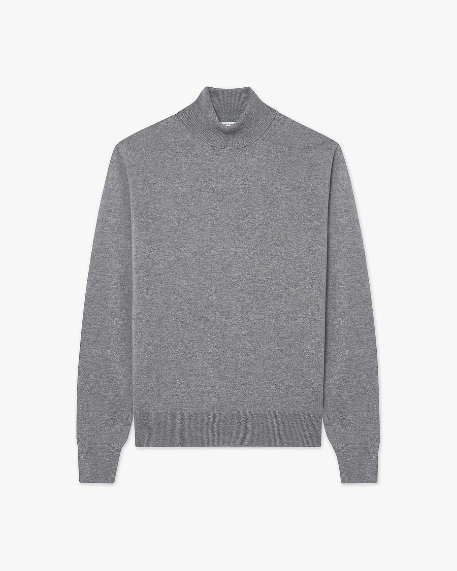 Men's Sevile Turtleneck Sweater - Grey Cashmere