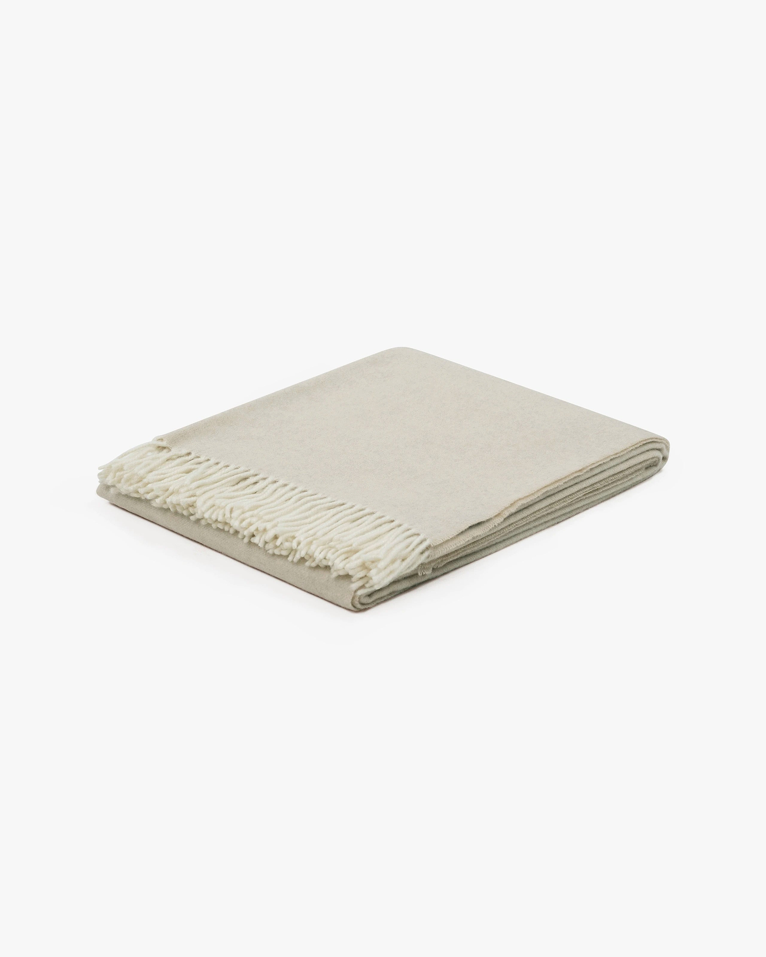 Merano Throw - White Merino / Cashmere