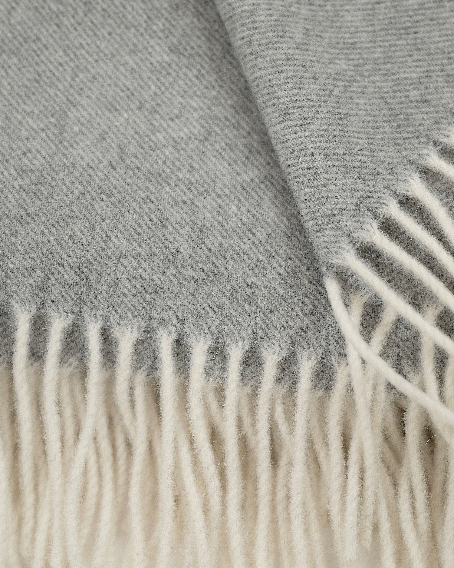 Merano Throw - Grey Merino / Cashmere