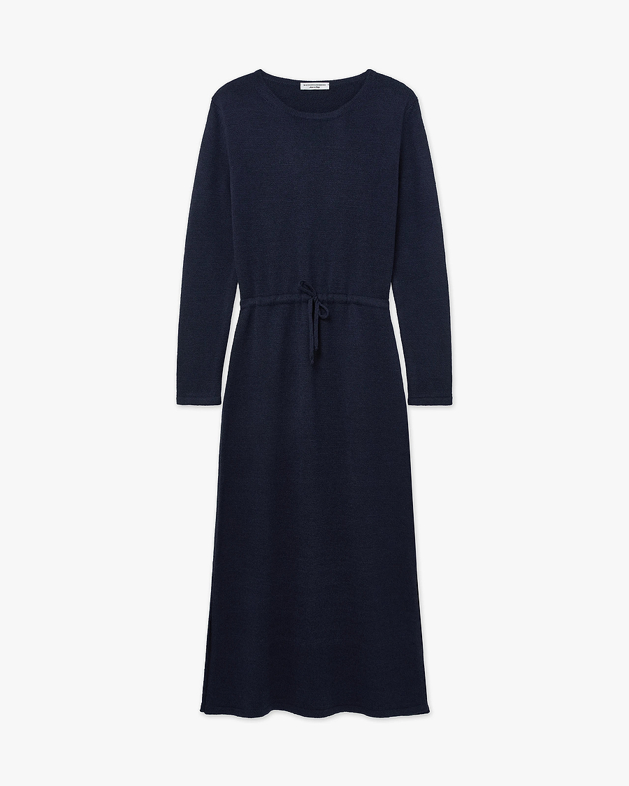 Siena Midi Dress - Blue Merino / Cashmere