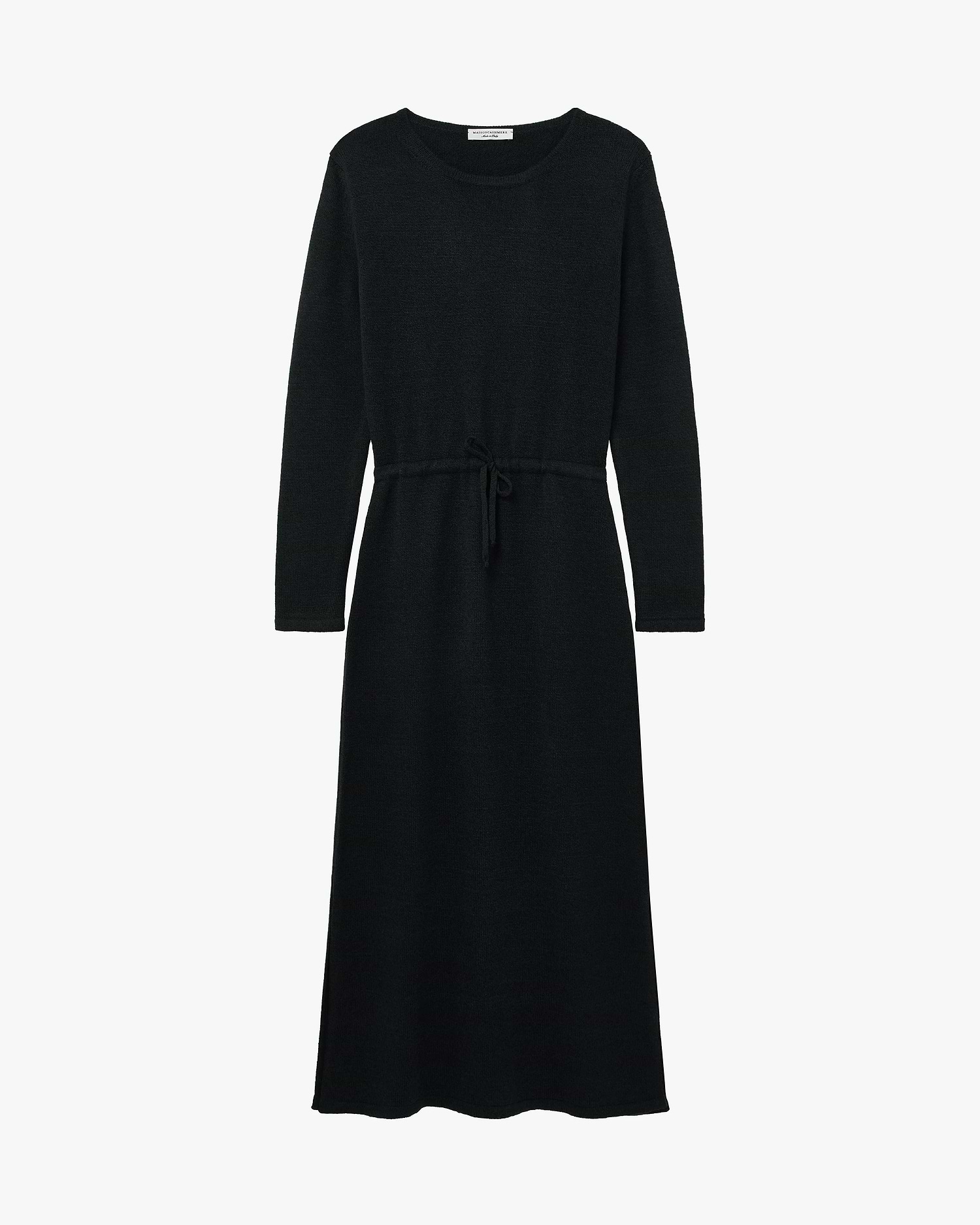 Siena Wool-Cashmere Midi Dress - Black | MaisonCashmere Siena Wool-Cashmere Midi Dress - Black | MaisonCashmere