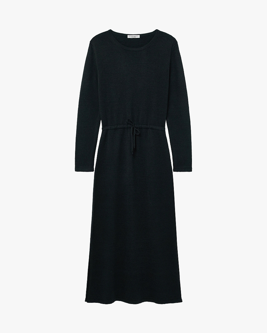 Siena Midi Dress - Black Merino / Cashmere