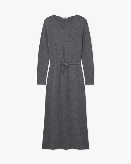 Siena Midi Dress - Medium Grey Merino / Cashmere