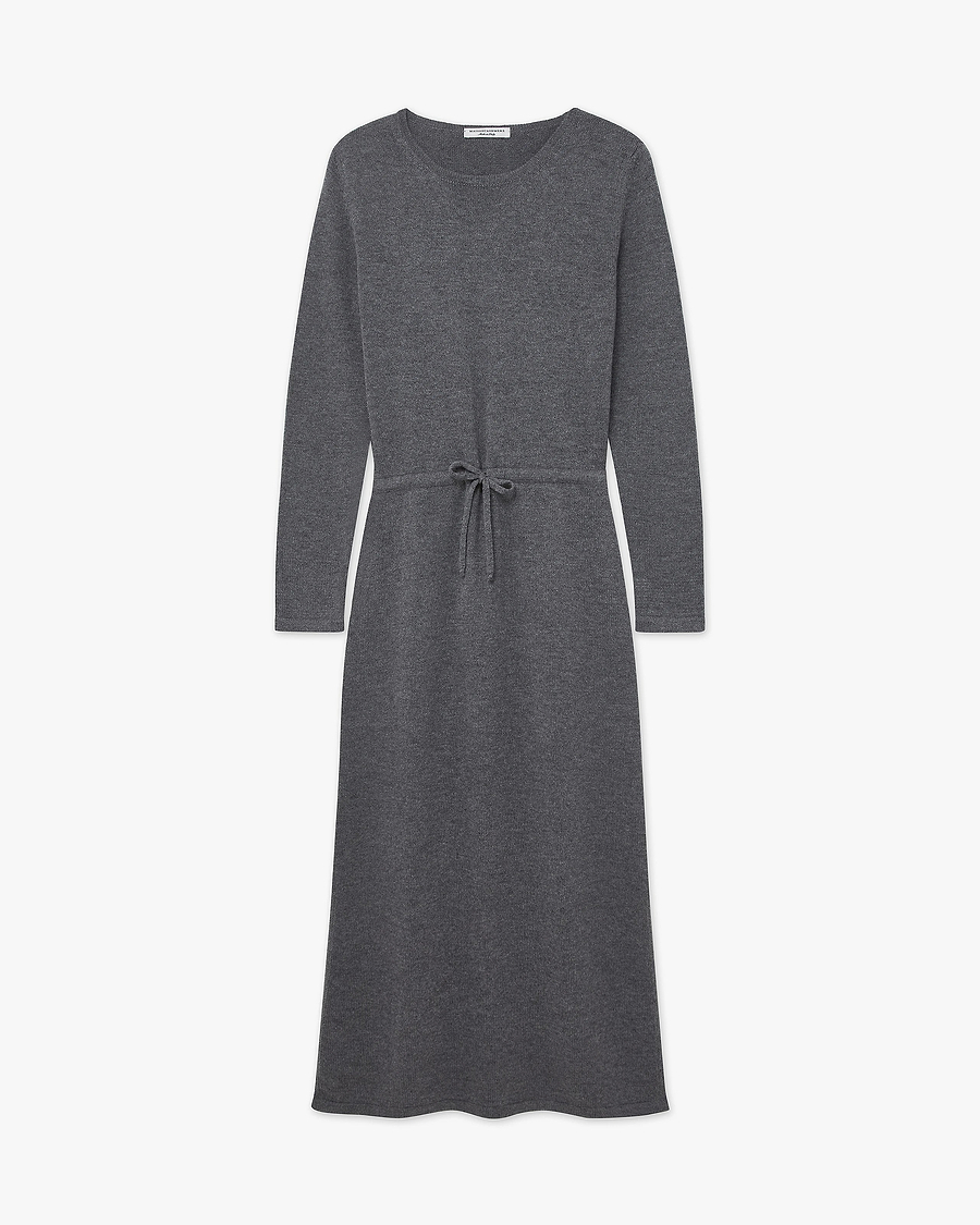 Siena Midi Dress - Medium Grey Merino / Cashmere
