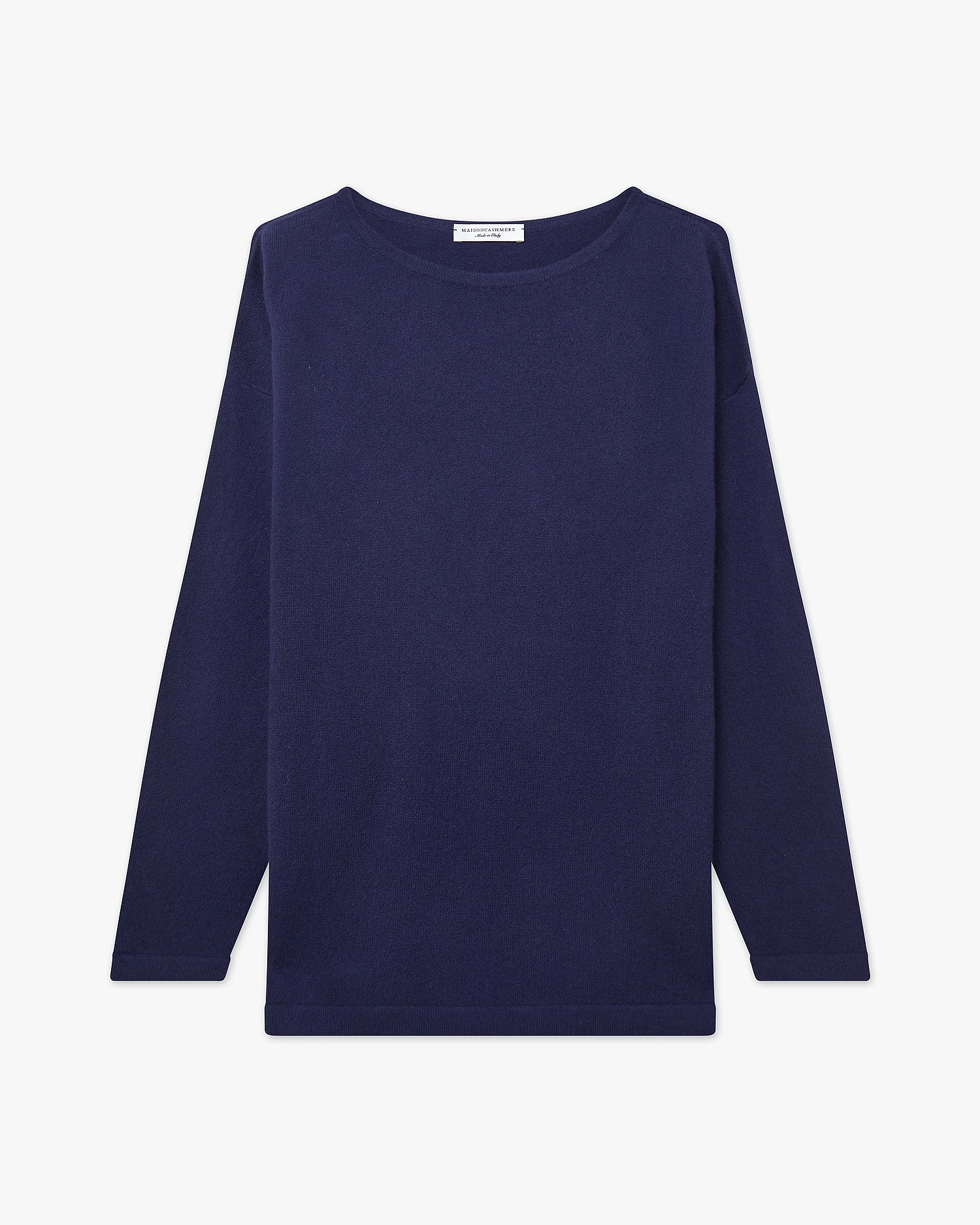 Mollis Boat Neck Sweater - Blue Cashmere