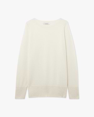 Pull Oversize Col Bateau Mosel - Écru