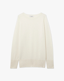 Mosel Maxi U-Boot-Pullover - Weiß
