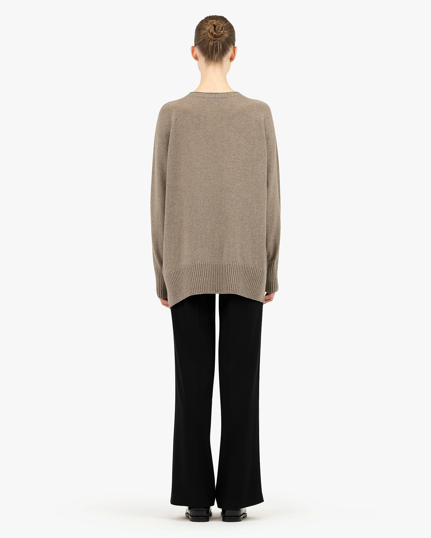 Mosel Maxi Boat Neck - Taupe Cashmere