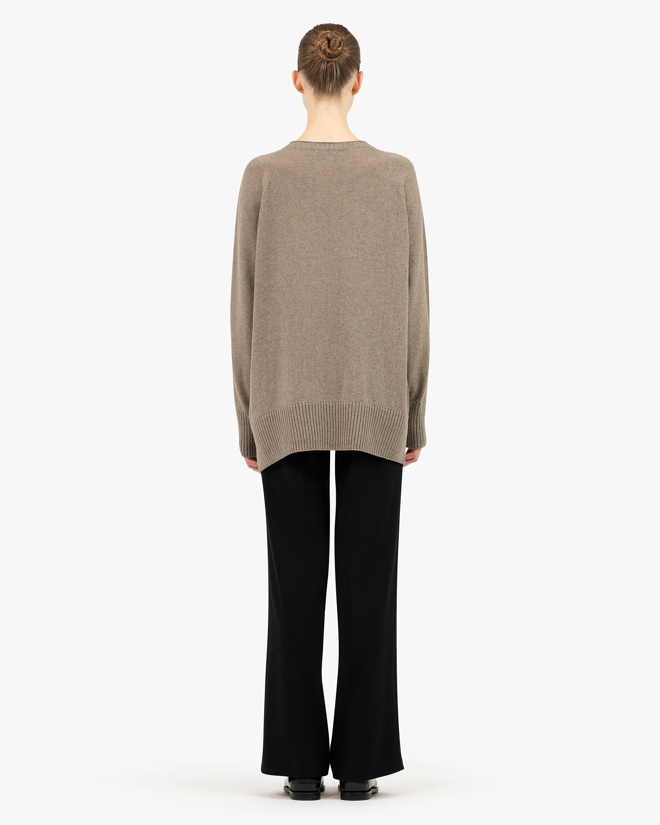 Mosel Maxi Boat Neck - Taupe Cashmere
