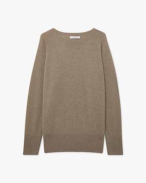 Pull Oversize Col Bateau Mosel - Taupe