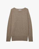 Mosel Maxi U-Boot-Pullover - Taupe