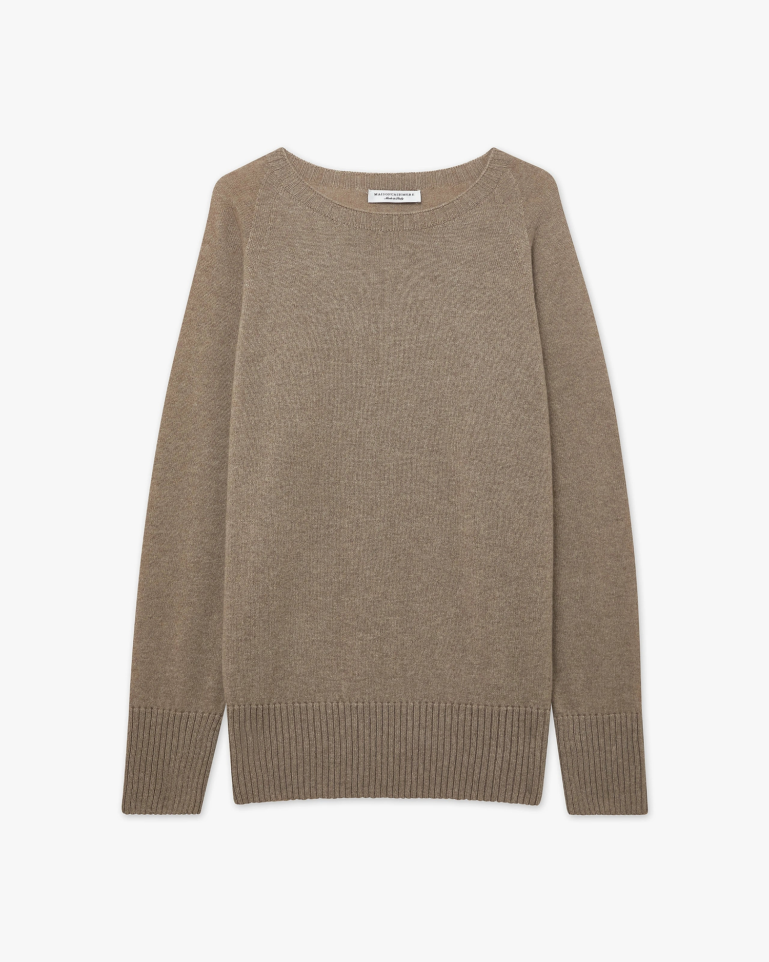 Mosel Maxi Boat Neck - Taupe Cashmere