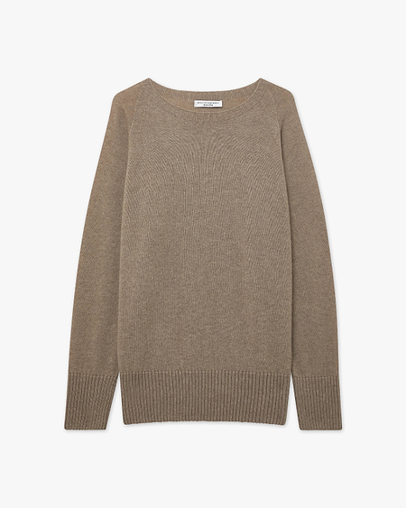 Mosel Maxi Boat Neck - Taupe Cashmere