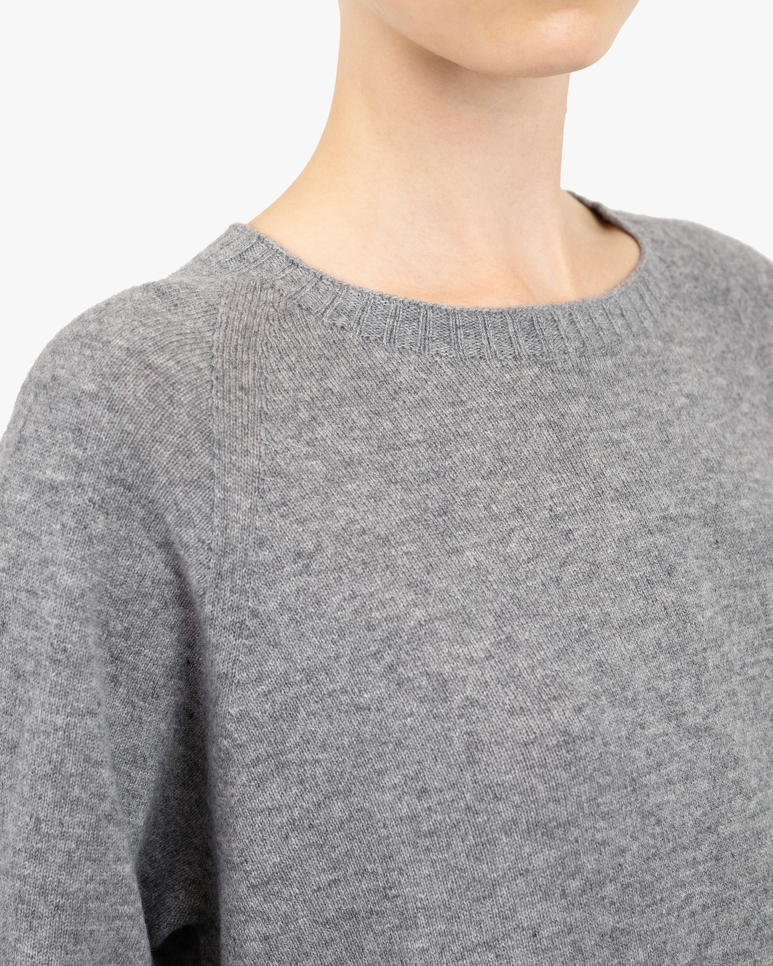 Mosel Maxi Boat Neck - Medium Grey Cashmere