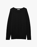 Mosel Maxi U-Boot-Pullover - Schwarz