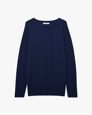 Pull Oversize Col Bateau Mosel - Bleu