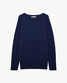 Mosel Maxi U-Boot-Pullover - Blau