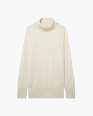 Mosel Maxi Rollkragenpullover - Weiß