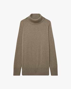 Mosel Maxi Rollkragenpullover - Taupe