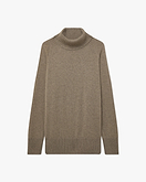 Mosel Maxi Rollkragenpullover - Taupe