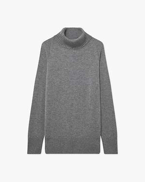 Mosel Maxi Rollkragenpullover - Mittelgrau