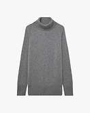Mosel Maxi Rollkragenpullover - Mittelgrau