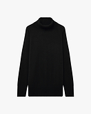 Mosel Maxi Rollkragenpullover - Schwarz