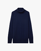 Mosel Maxi Rollkragenpullover - Blau