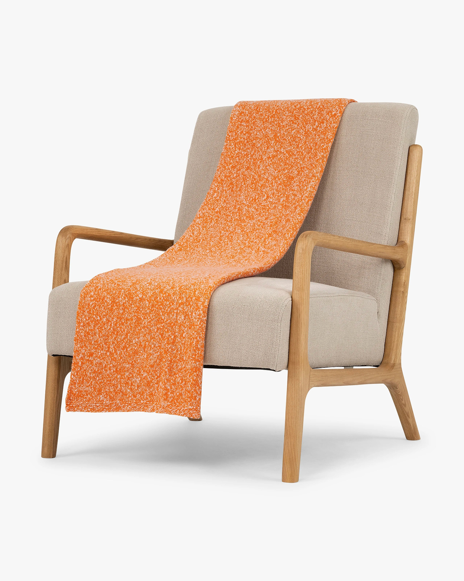 Mouliné Throw - Orange Lana / Cashmere