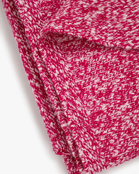 Mouliné Throw - Fuchsia Lana / Cashmere
